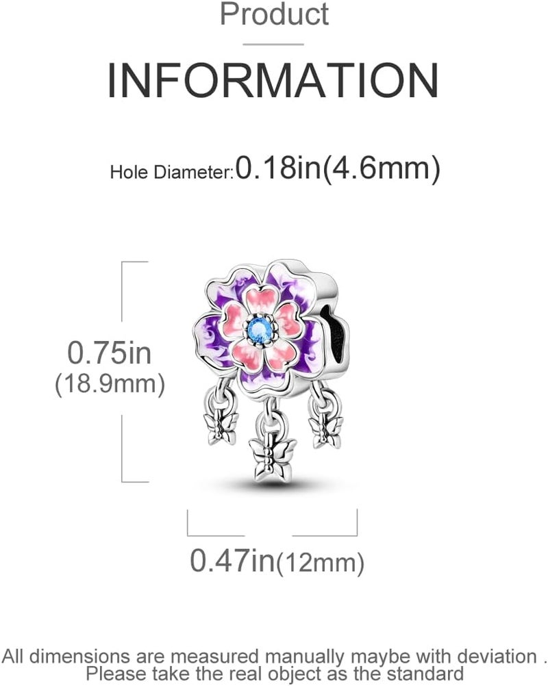 Hapour Store 925 Sterling Silver Charms for Bracelets Necklace European Jewelry Pendant Beads Charm for Women Mom - Image 3